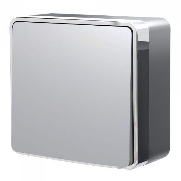 Выключатель Серебряный Открытой установки 1 клав. Gallant W5010006 (10)