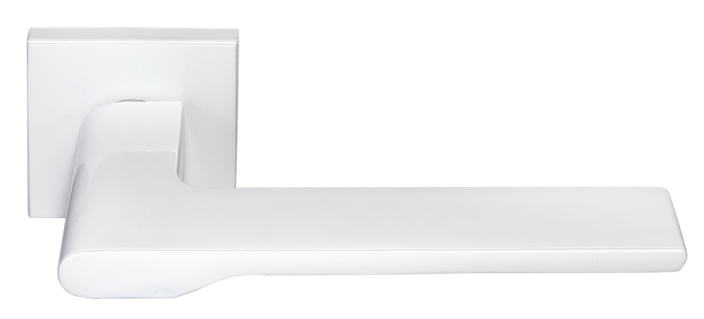 Ручка дверная MH-53-S6 "Mercury" W, квадр накл 6мм, белый (20)