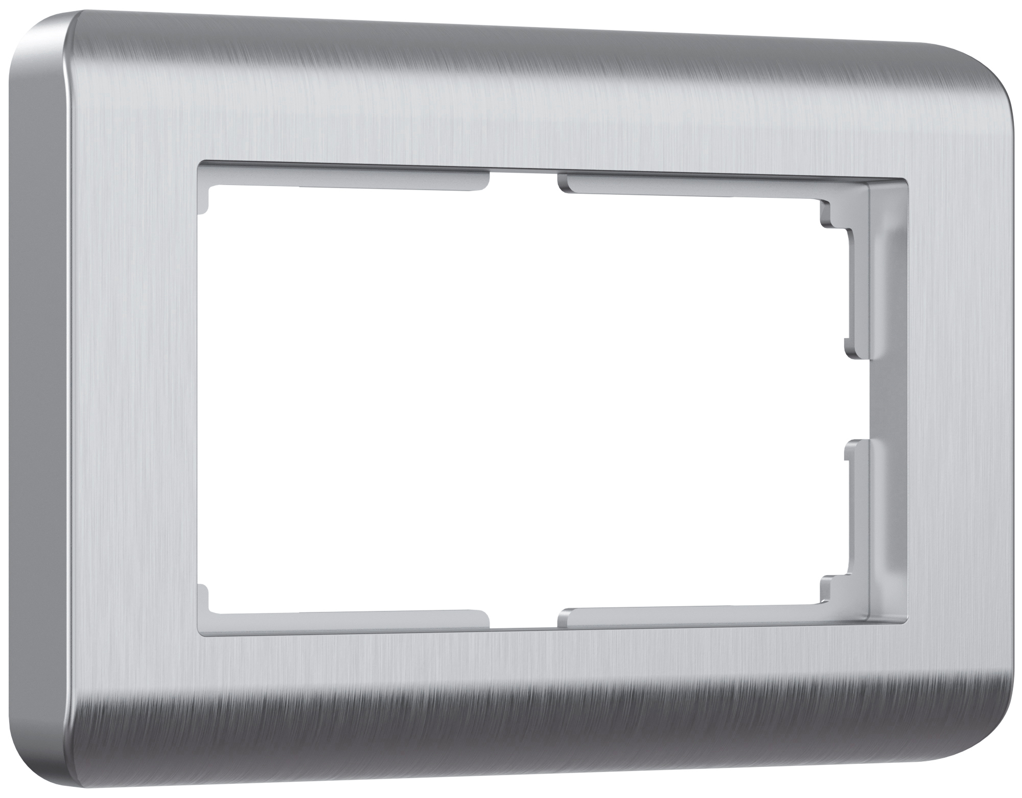 Рамка Stream Серебряный для двойной розетки W0082106 (10)