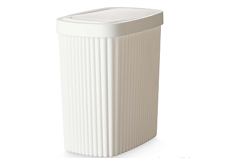 Контейнер д/мусора 5,9л подвиж/кр Velvet белый (4)  Быт