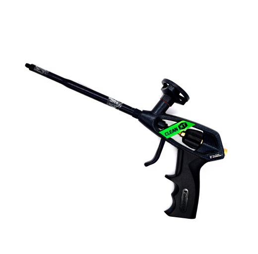 Пистолет для монтажной пены усиленный, с тефлон покрытие иглы и кольца адаптера "Fomeron Сlean XT"