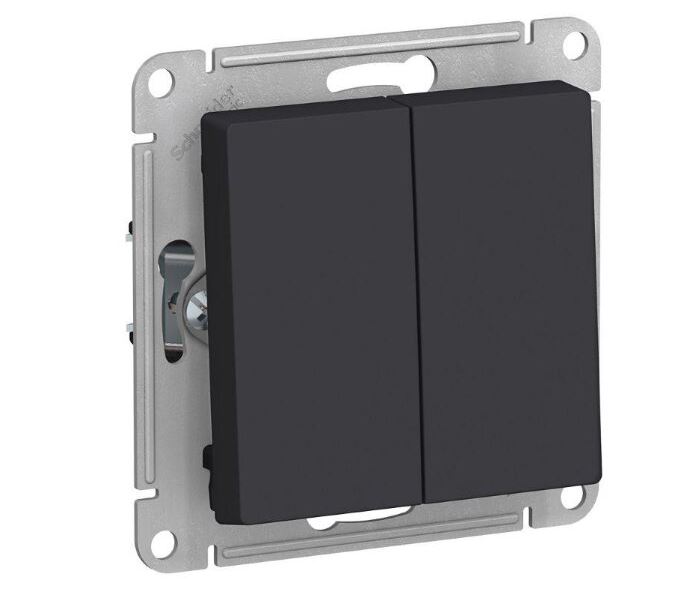 Карбон переключатель проходной 2-кл. СП AtlasDesign 10А IP20 10AX механизм SE ATN001065 (5)