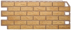 Панель Кирпич Желтый (1,140м х 0,480 м х 0,017м) Альта-Профиль (10)