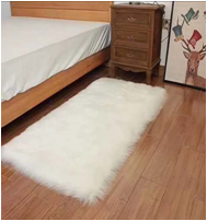 Шкура искусственный мех овчины 60*140 см белая