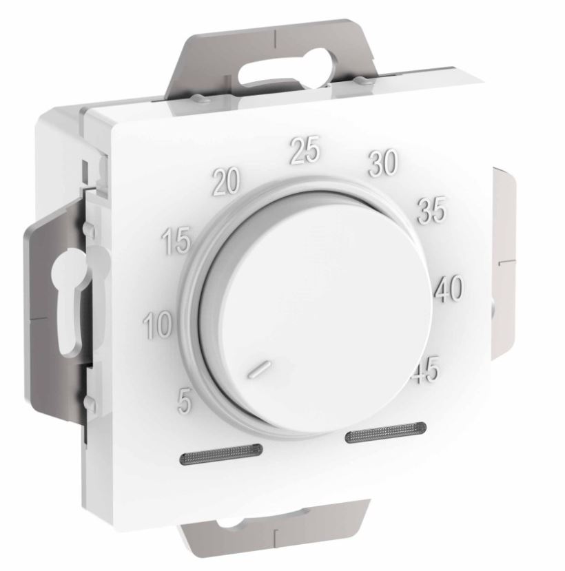Белый термостат ATLASDESIGN электрон. теплого пола с датчиком 10А SchE ATN000135(10)