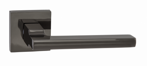 Ручка дверная Puerto 03 "Савоярди", квадр накл, черный никель (20)