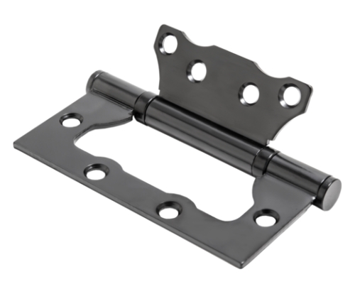 Петля без врезки стальная В2В, 100*75*2,5, черный (50)