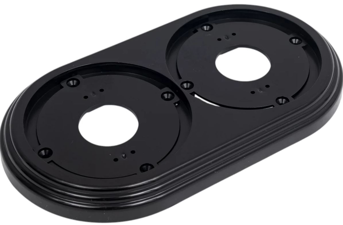 Рамка 2-местная пластиковая, черный, УСАДЬБА (40)