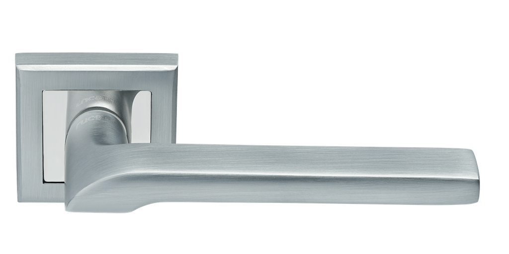 Ручка дверная RAP 24-S SC/CP, квадр накл, мат хром (20)