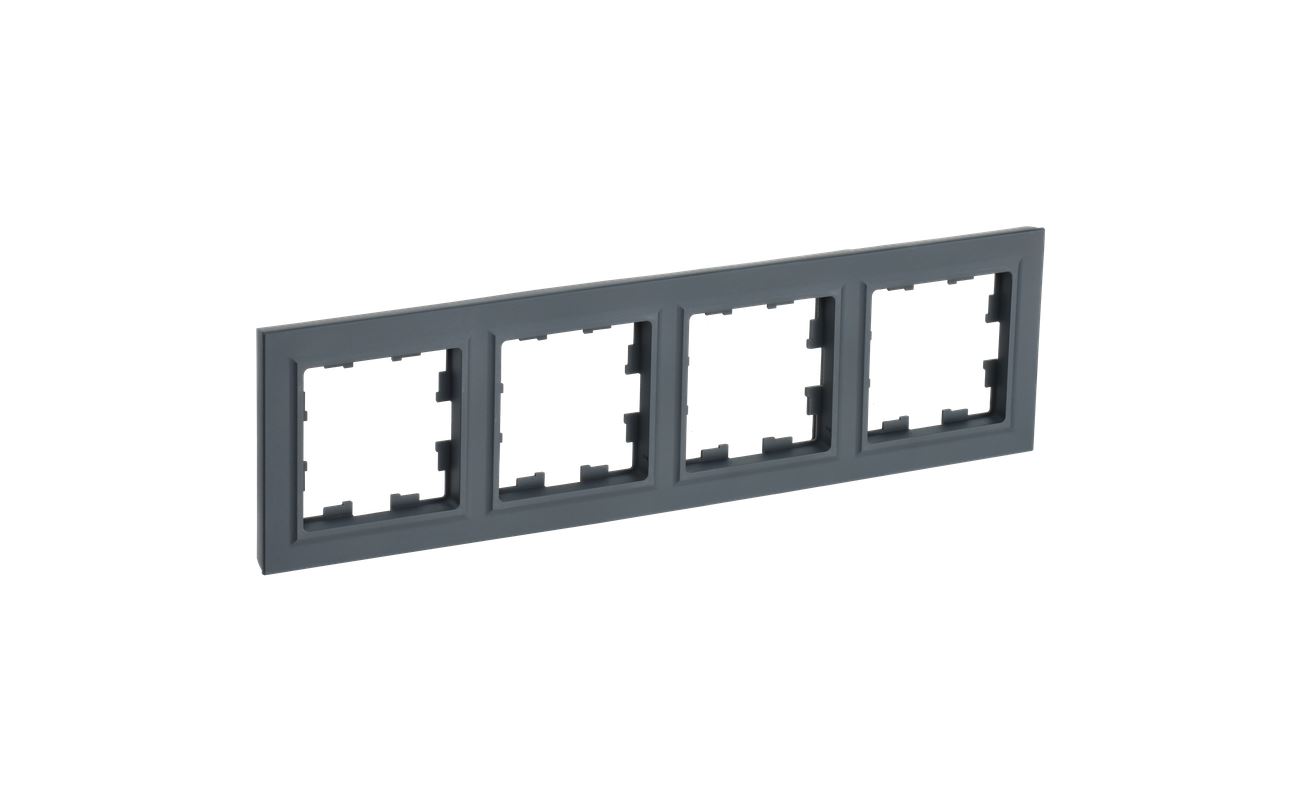 Графит рамка 4 поста РУ-4-БрГ