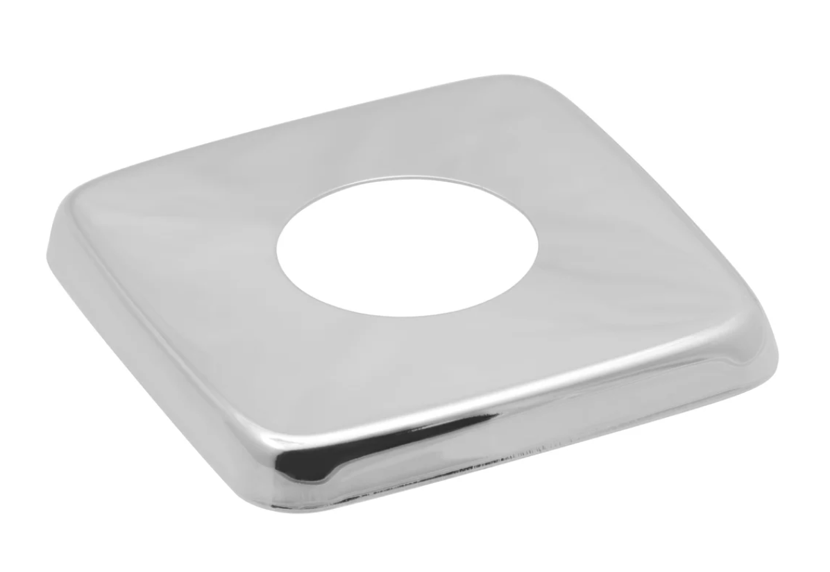 Чашка декоративная (отражатель) 3/4" квадрат средний (нержавеющая сталь, хром), MP-У