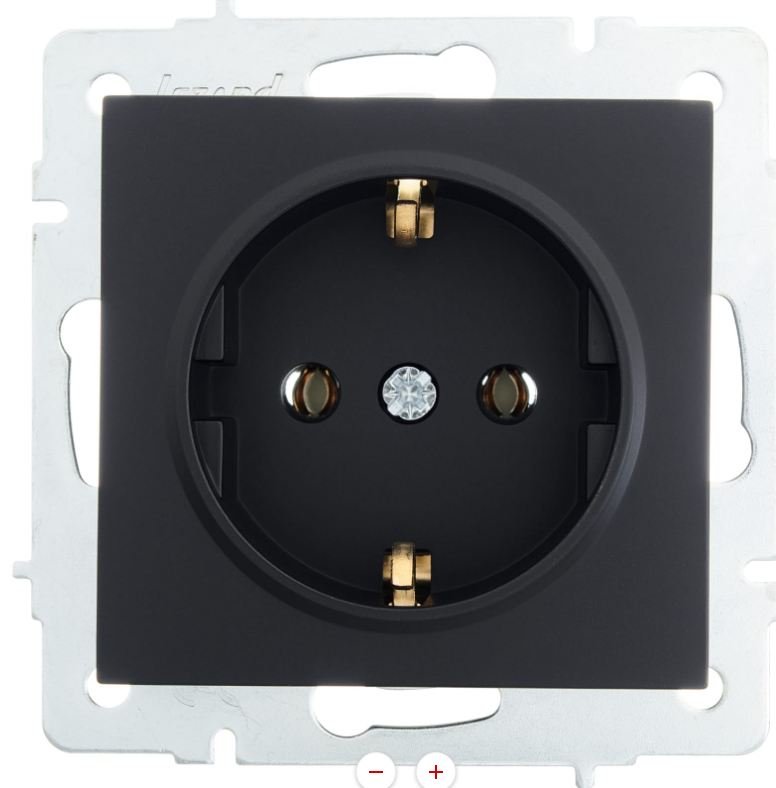 Чёрный бархат розетка с/з VESNA(10)