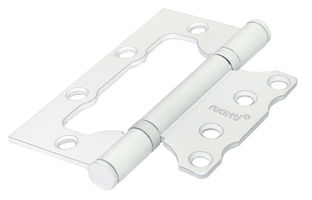 Петля без врезки 100*75*2,5, WW белый (пакет - 1 шт.) (50/100)