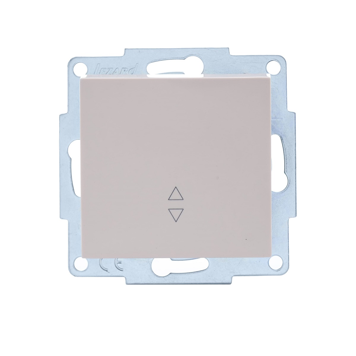 Матовое серебро выключатель 1 клав Проходной 742-4388-105 VESNA  (10шт)