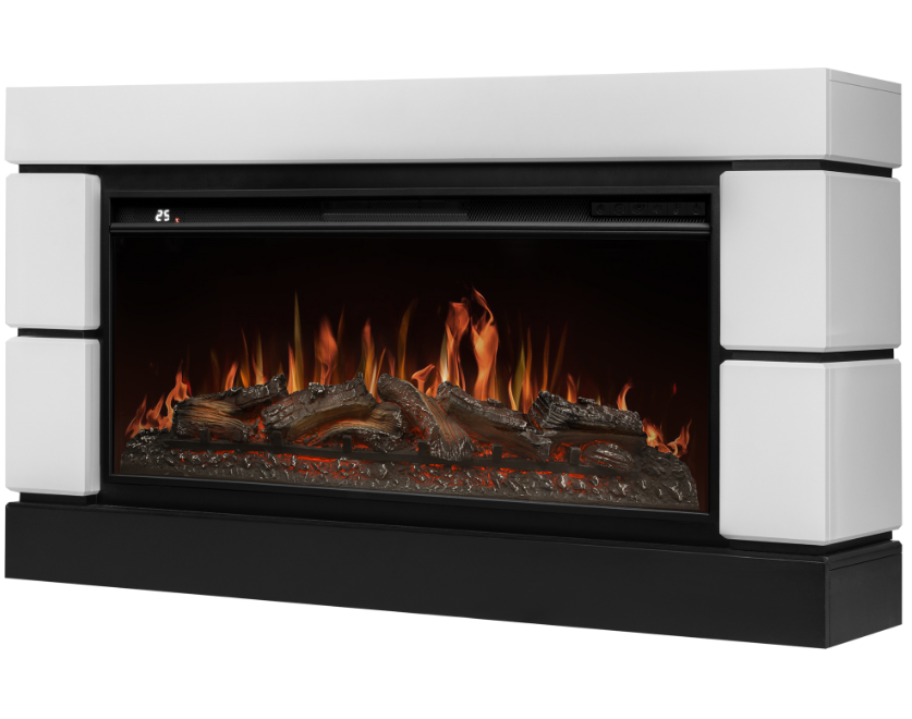 Каминокомплект: Портал Moderno 60, белый+Очаг Royal Thermo Aurora RTFP/P-AR60LS									