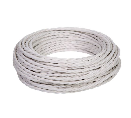 Провод витой ПВХ, 70142-01  2х2,5 БЕЛЫЙ, (бухта 50м)