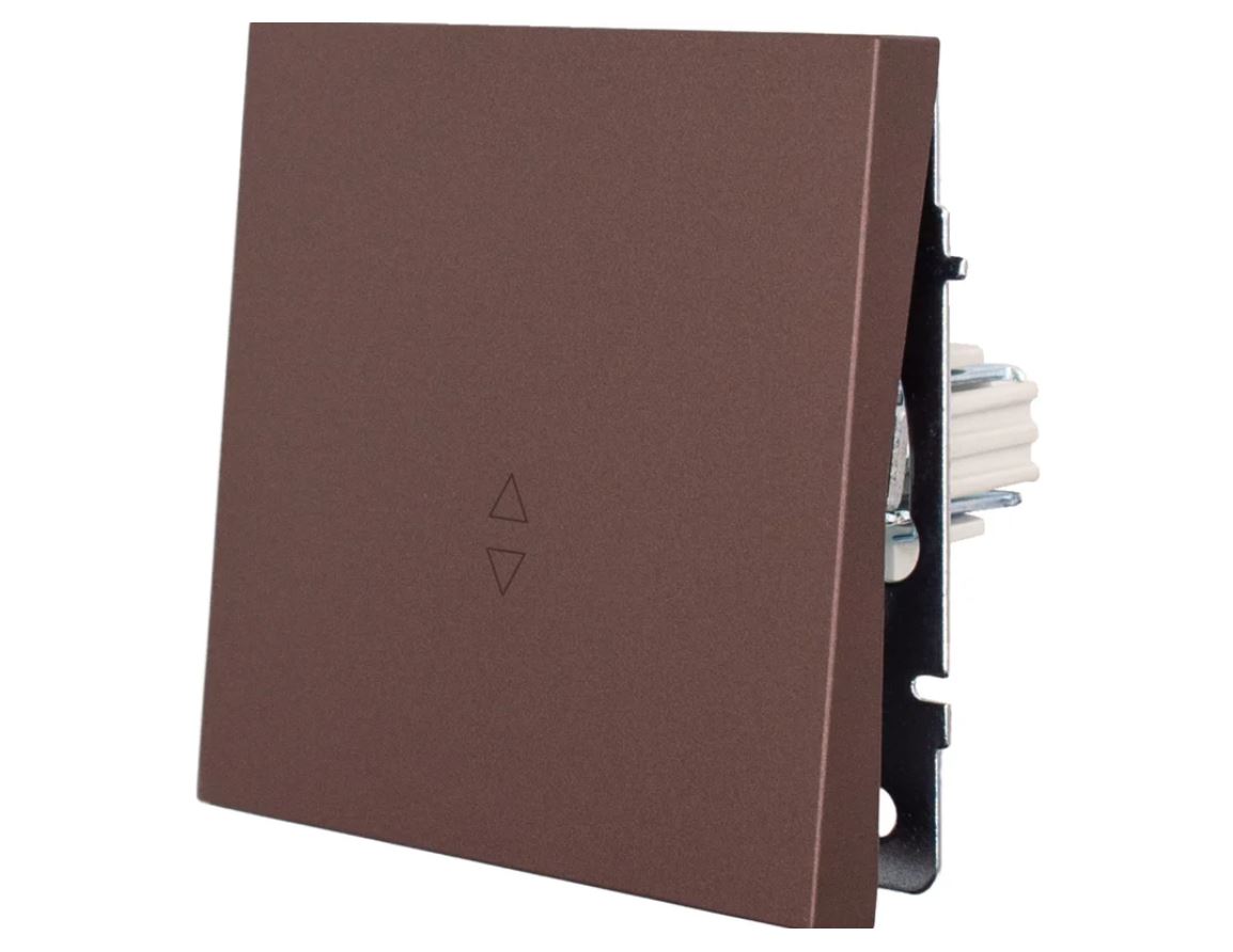 Выключатель проходной шоколад безвинтовой зажим/клемма ZIMA (10шт/120шт)