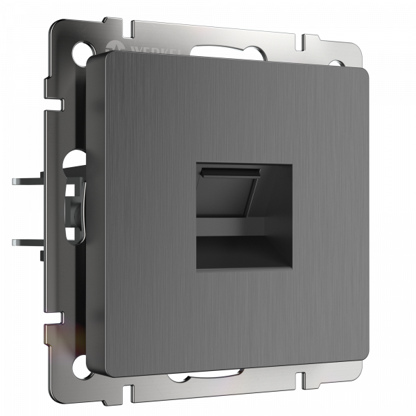 Розетка Графит рифленый Скрытой установки  Ethernet RJ-45 W1181004 Werkel (10)