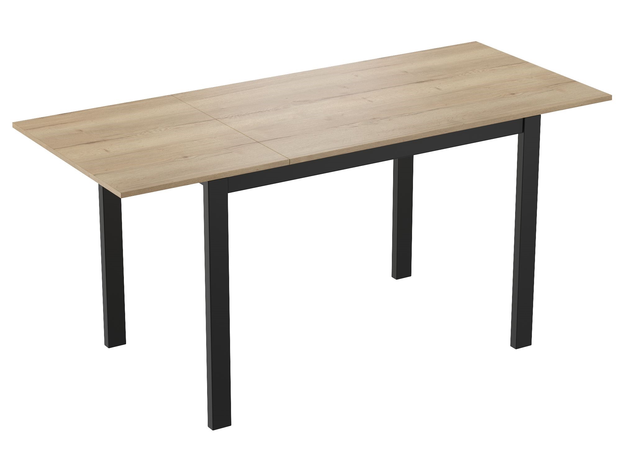 Стол Бейсик-4 дуб натуральный/чёрный