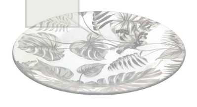 Тарелка упроч. ДЖАНГЛ 260 мм цв.белый (рис.28883)