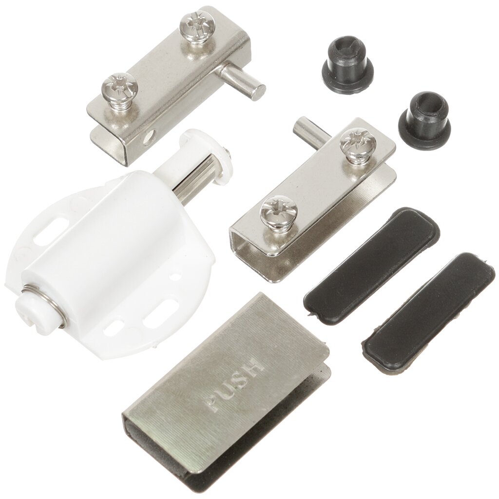 Петля U-образная на 1 стекл. дверь (2шт+ручка) хро