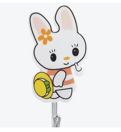 Крючок самоклеящийся Delphinium "Зайцы", 3 шт, блистер														