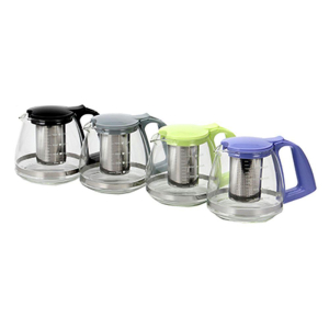 Чайник заварочный VETTA750мл, ситечко из нержавеющей стали, стекло, пластик 4 цвета