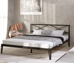 Кровать Тея черный в интерьере