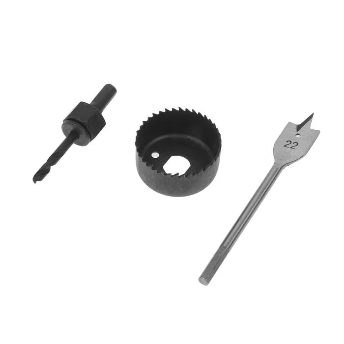 Набор matrix для установки врезных замков, 22 мм/54 мм (перовое сверло/кольцевая пила) (10ш)