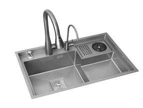 Мойка "LASO" врезная, 78x48 см, из нержавеющей стали(_1_)