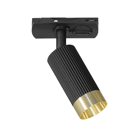 Трековый светильник WOLTA WTL-MR11/16BG Shell под лампу MR11 с цоколем GU10 IP20 Чёрный с золотом φ4
