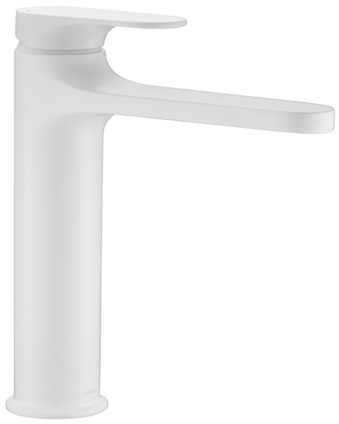 Смеситель для умывальника высокий SPECTRE Matt White