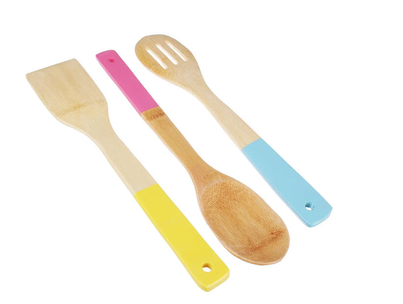 VETTA Гринвуд Набор кухонных принадлежностей 3пр., бамбук, цветные ручки