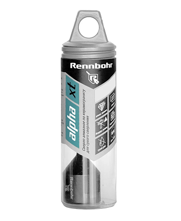 Коронка алмазная по керамограниту для УШМ, хв. M14, 35мм, сухой рез, Rennbohr Alpha XT