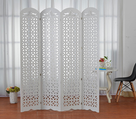 Ширма 4 двери с узором