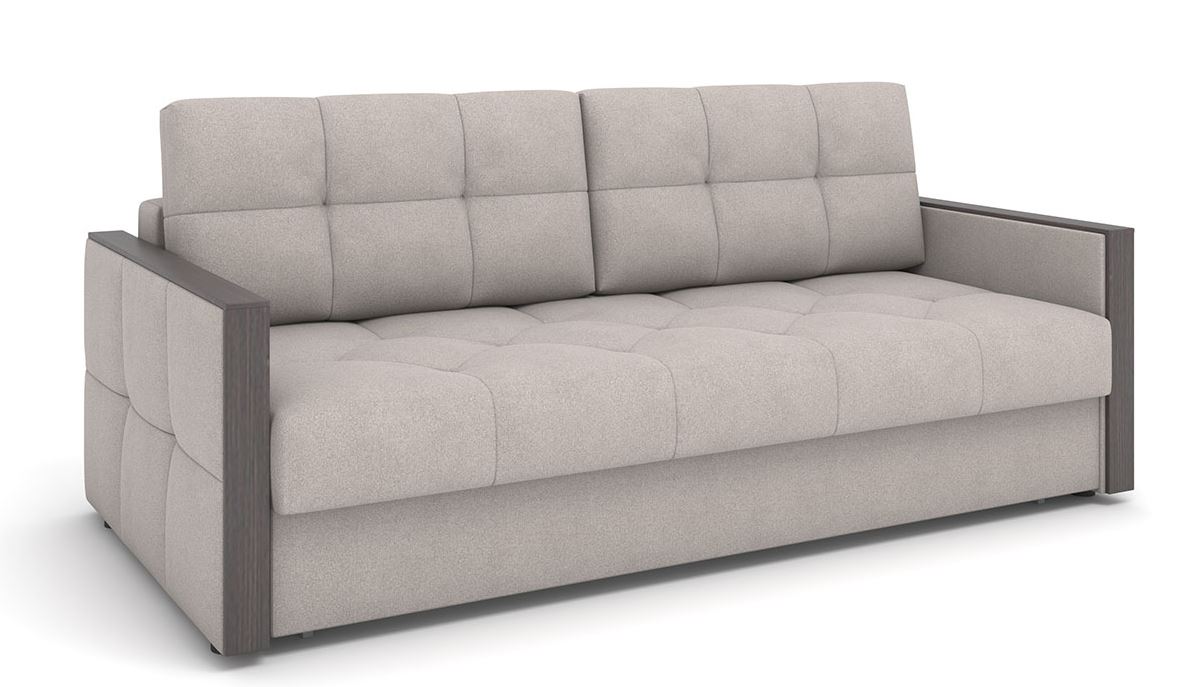 Диван Манхэттен (22) еврокнижка Runa light beige / Декор: Структурный кофе