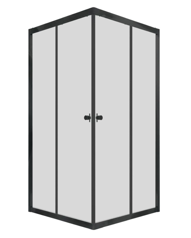 Душевая шторка Вента-Блэк 90х90, квадрат (1 место)(_1_)
