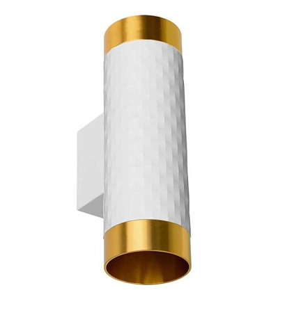 Накладной светильник WOLTA WSL-GU10/W10WG IP20 под лампу GU10 Белый/золото CELLA D55x170 (30)***