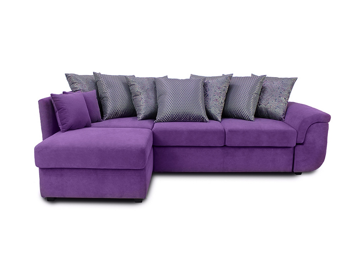 Мюнхен угол универсальный (*Каркас, Основа: Макс 8 фиолетовый, Подушки: (4под.)-Eliza 6a, (3под.)-El