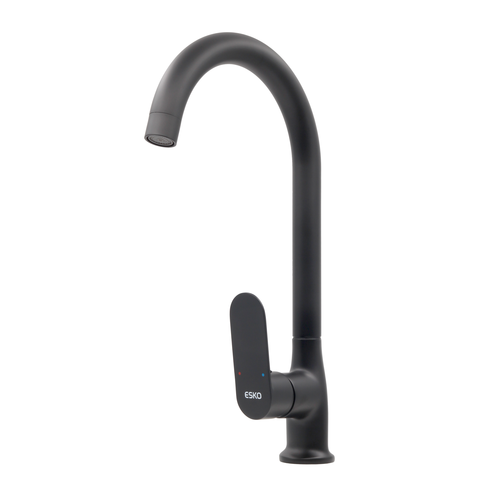 Смеситель Calcutta для кухни, R-излив, черный арт. CALC519B, ESKO