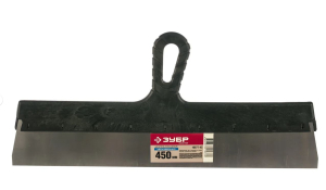 шпатель фасадный ЗУБР 450 мм, пластиковая ручка, нержавеющий (10077-45)