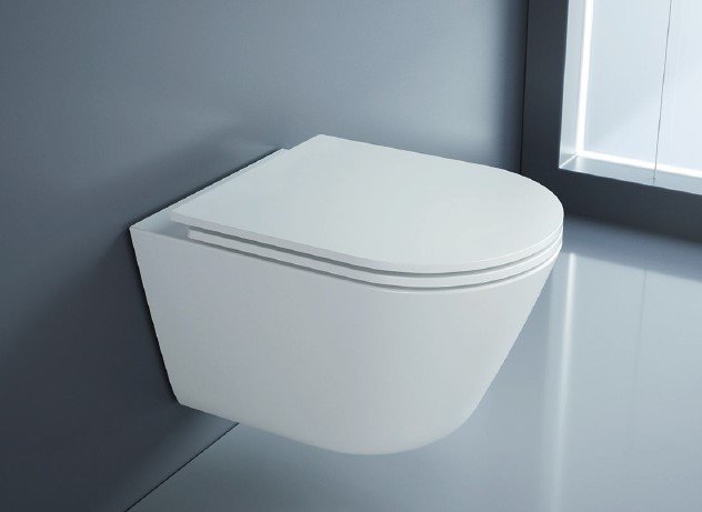 Унитаз подвесной LINER, безободковый с системой смыва "Торнадо", с сиденьем soft close, 53 см, CZR-3