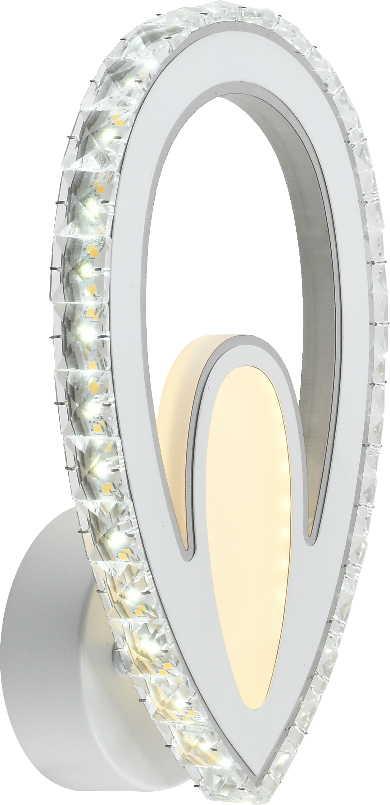 Настенный светильник AU61212/1 WH+CR LED Белый+Хром 34W ПДУ 170*80*265