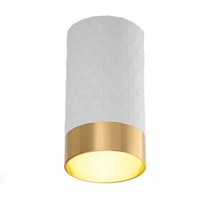 Накладной светильник WOLTA WSL-GU10/10WG IP20 под лампу GU10 Белый/золото CELLA D55x100 (10)