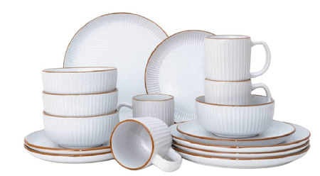 Набор столовый JEWEL Камилла 16 предметов (керамика)