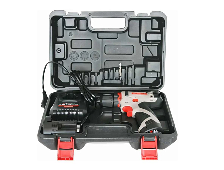 Аккумуляторная дрель-шуруповерт CROWN CT21072HX-2 BMC 12В, 2*2,0Ач, 19/30Нм, кейс