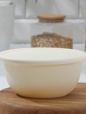 Миска 1,2л с/кр декор Светло-бежевый (18) 222128625/0199