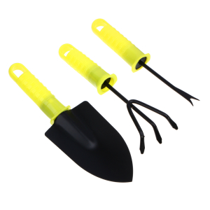Набор садового инвентаря 21см (совок, рыхлитель, корнеудал) металл с пласт. ручкой INBLOOM (72)