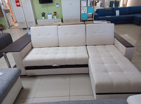 Атланта угол унив. (со столиком) (Каркас, Основа, Подушки: Velutto 21, Декоративная вставка: