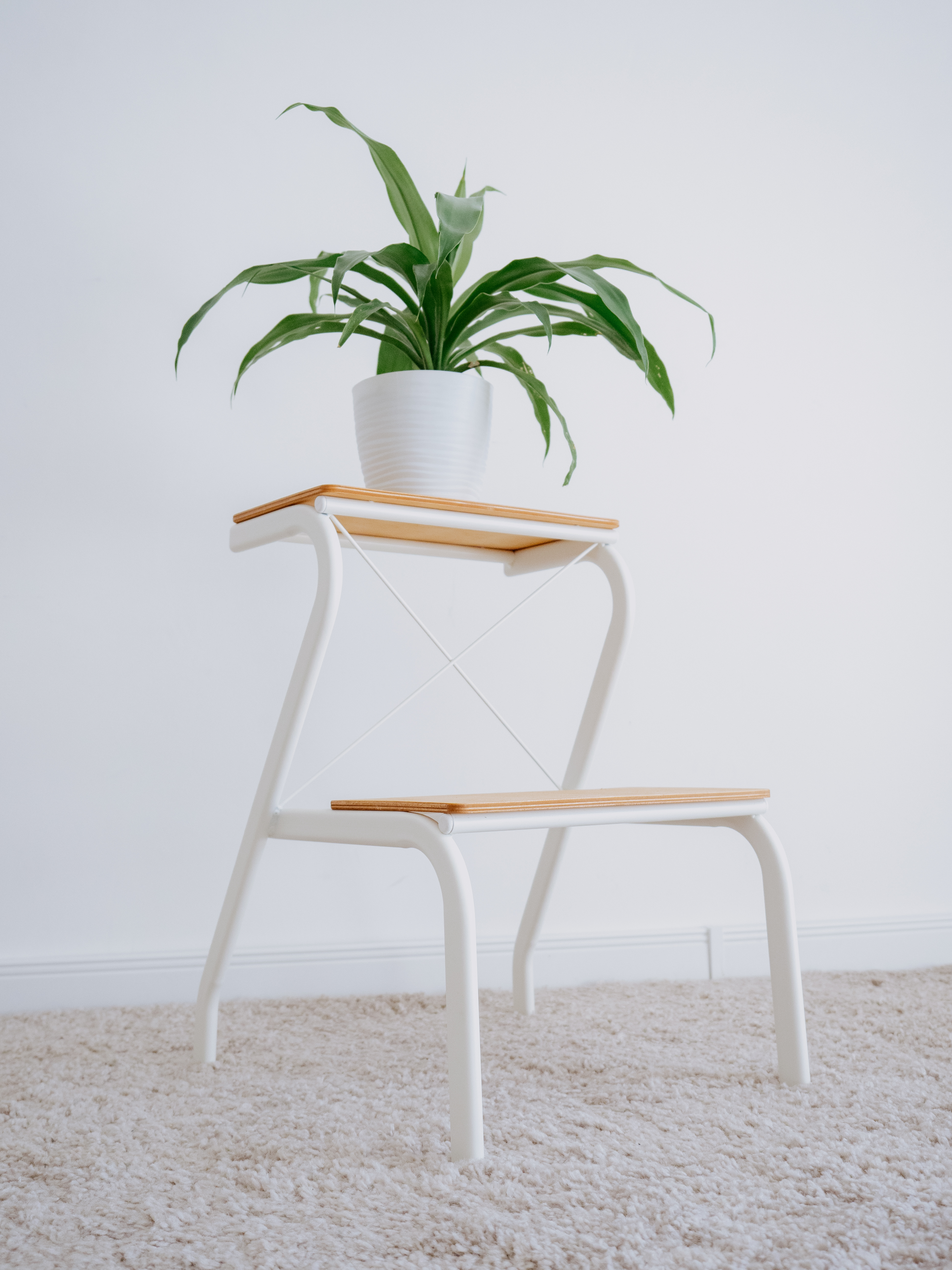 Табурет-стремянка "Конёк" (Белый)